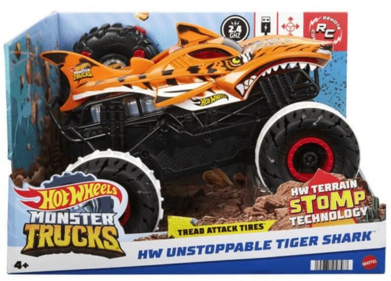 Vásárlás: Mattel Hot Wheels Monster Trucks RC terepmászó - Tiger Shark  (HGV87) Távirányítós játék, RC jármű árak összehasonlítása, Hot Wheels  Monster Trucks RC terepmászó Tiger Shark HGV 87 boltok
