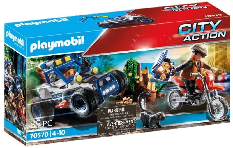 Playmobil Playmobil, City Action, Masina off road de politie si hot, 70570 ( Playmobil) - Preturi