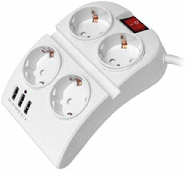 4 Plug 3 USB Switch TP1209