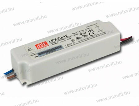 Vásárlás: Mean Well LPV 20-12 Led tápegység 12V 20W (LPV2012) LED rendszer  tartozék árak összehasonlítása, LPV 20 12 Led tápegység 12 V 20 W LPV 2012  boltok