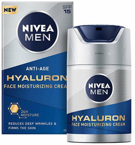 Men Anti-Age Hyaluron Face Moisturizing Cream SPF15 50 ml