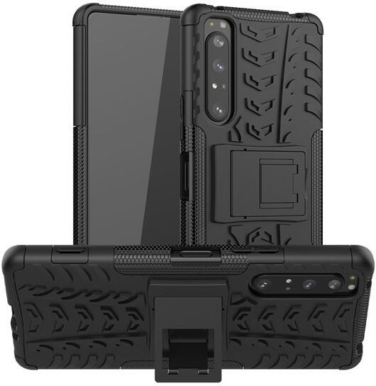 Vásárlás: TokShop Sony Xperia 1 II, Műanyag hátlap védőtok, Defender,  kitámasztóval és szilikon belsővel, autógumi minta, fekete (RS96387) -  Telefontok (RS96387) Mobiltelefon tok árak összehasonlítása, Sony Xperia 1  II Műanyag hátlap védőtok