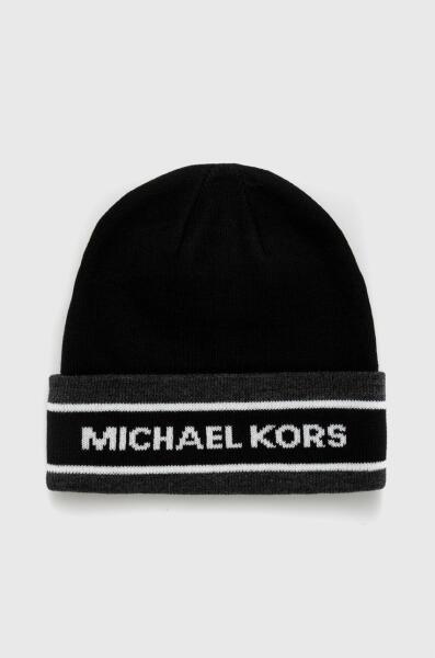 Michael Kors caciula culoarea negru, din tesatura neteda 9BYY-CAM0HS_99X ( Caciula de iarna) - Preturi