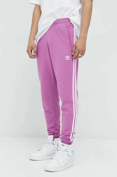 adidas Originals pantaloni de trening barbati, culoarea roz, cu imprimeu  9BYY-SPM0DK_30X (Pantaloni trening barbati) - Preturi