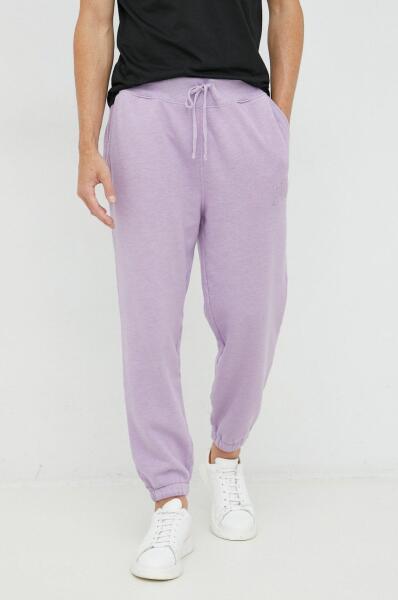 Ralph Lauren pantaloni de trening barbati, culoarea violet, neted  9BYY-SPM0P0_44X (Pantaloni trening barbati) - Preturi