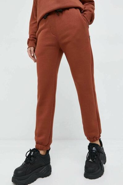 Kangol pantaloni de trening unisex, culoarea maro, neted 9BYY-SPU00O_88X ( Pantaloni trening barbati) - Preturi