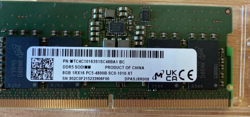 Micron 8GB DDR5 4800MHz MTC4C10163S1SC48BA1 (Memorie) - Preturi