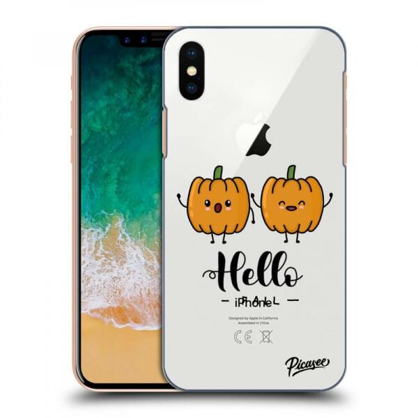 Picasee Husă transparentă din silicon pentru Apple iPhone X/XS - Hallo Fall  (Husa telefon mobil) - Preturi