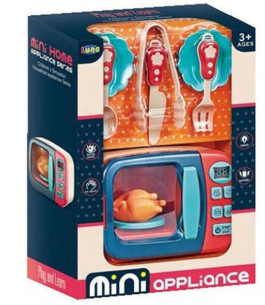 Mini Appliance Mikrohullámú sütő játékszett fénnyel (621798)