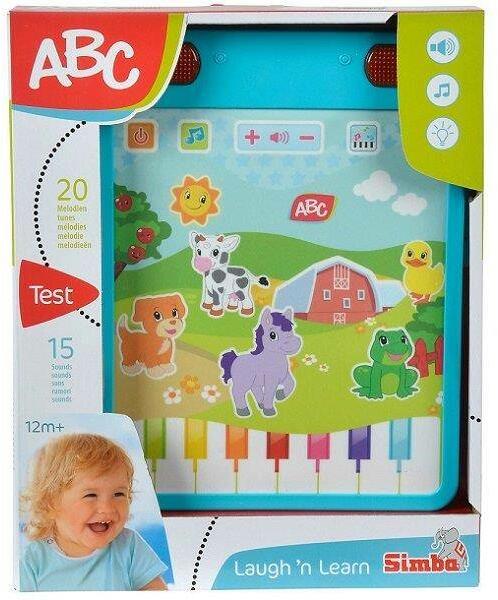 ABC zenélő bébijáték állatos tablet
