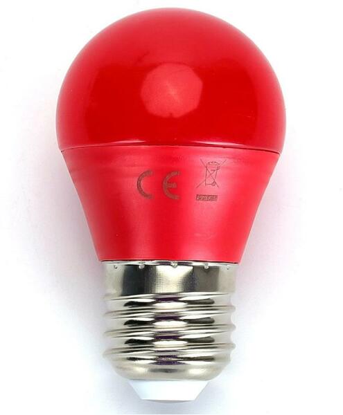 B. V. LED Izzó G45 E27/4W/230V piros - Aigostar AI0104 (AI0104)