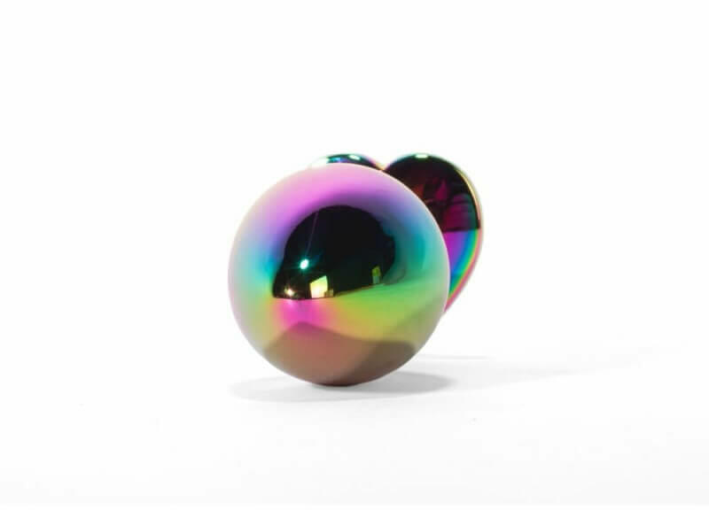 Secret Shine Metal Butt Plug Rainbowheart S