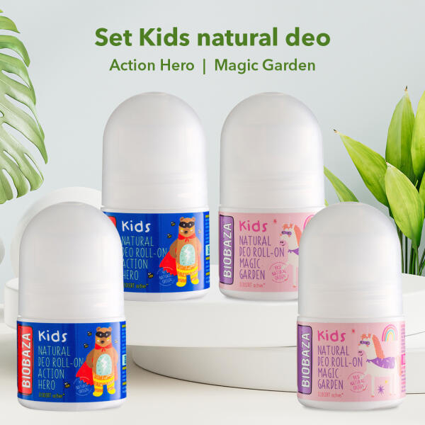 BIOBAZA Pachet deodorante naturale pentru copii Biobaza, 4 bucati x 30 ml ( Deodorant) - Preturi