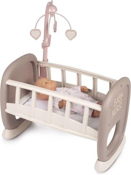 Vásárlás: Smoby Baby Nurse - Bölcső kiságyforgóval pasztell (7600220372)  Játékbaba felszerelés árak összehasonlítása, Baby Nurse Bölcső  kiságyforgóval pasztell 7600220372 boltok