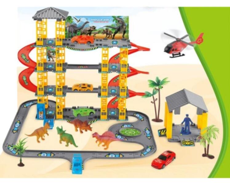Emeletes parkolóház dinoszauruszokkal (MKM479884)