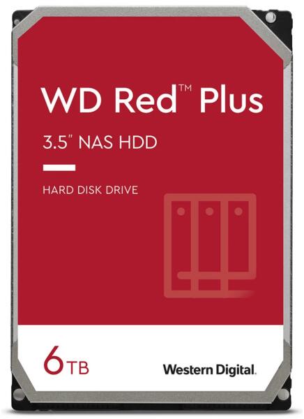 Western Digital Red Plus 3.5 6TB 5400rpm 256MB SATA3 (WD60EFPX) vásárlás,  olcsó Belső merevlemez árak, Western Digital Red Plus 3.5 6TB 5400rpm 256MB  SATA3 (WD60EFPX) boltok