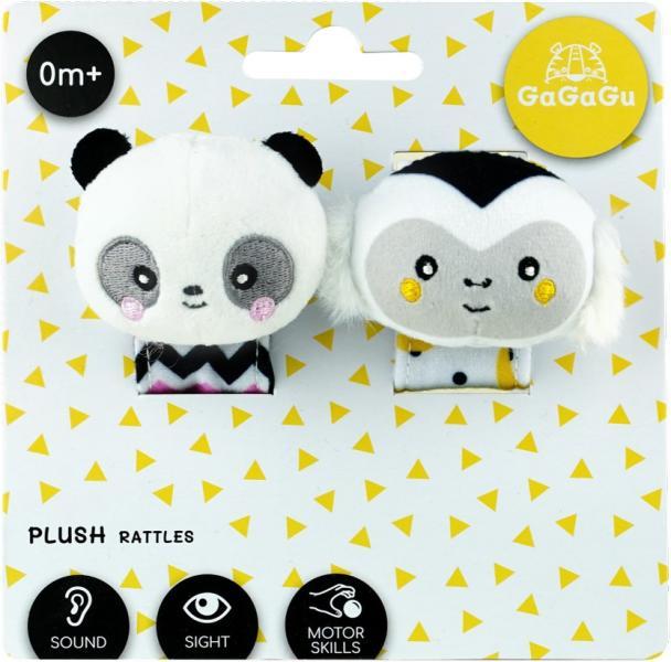 Dupla csörgő szett majom-panda (GGG9784)