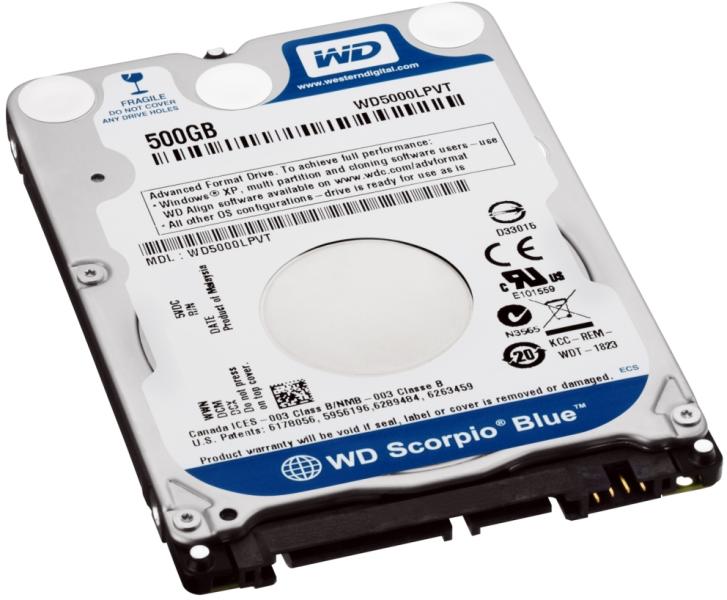 Western Digital Scorpio Blue 500GB WD5000LPVT Вътрешен хард диск - цени ...