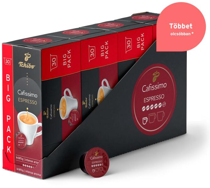 Vásárlás: Tchibo Espresso Intense - 120 db kávékapszula Kávégép kapszula,  kávépárna árak összehasonlítása, Espresso Intense 120 db kávékapszula boltok