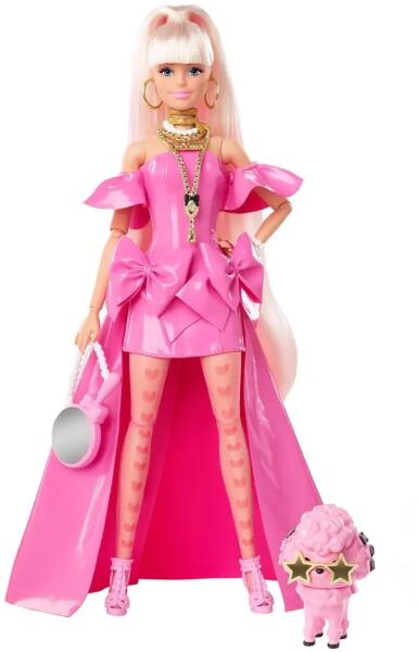 Vásárlás: Mattel Barbie - Extra Fancy Prémium baba rózsaszín designer  ruhában kisállattal (HHN11_HHN12) Barbie baba árak összehasonlítása, Barbie  Extra Fancy Prémium baba rózsaszín designer ruhában kisállattal HHN 11 HHN  12 boltok
