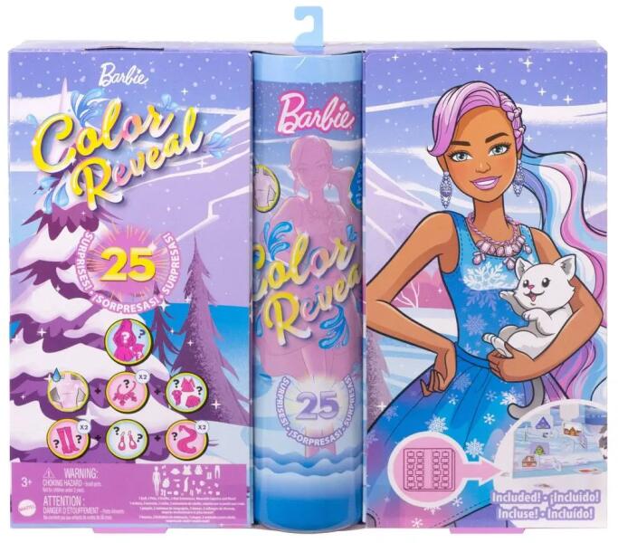 Vásárlás: Mattel Barbie - Color Reveal - Adventi Kalendárium babával 2022  (HJD60) Barbie baba árak összehasonlítása, Barbie Color Reveal Adventi  Kalendárium babával 2022 HJD 60 boltok