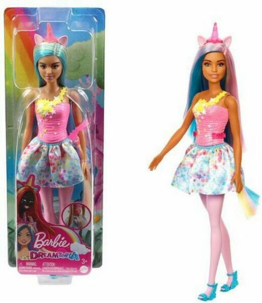 Vásárlás: Mattel Barbie - Dreamtopia - Unikornis rózsaszín szarvú baba  (HGR21-HGR18) Barbie baba árak összehasonlítása, Barbie Dreamtopia  Unikornis rózsaszín szarvú baba HGR 21 HGR 18 boltok