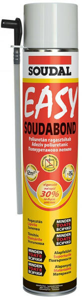 Vásárlás: Soudal Soudabond ragasztóhab Easy 750 ml (123126) PUR hab árak  összehasonlítása, Soudabond ragasztóhab Easy 750 ml 123126 boltok