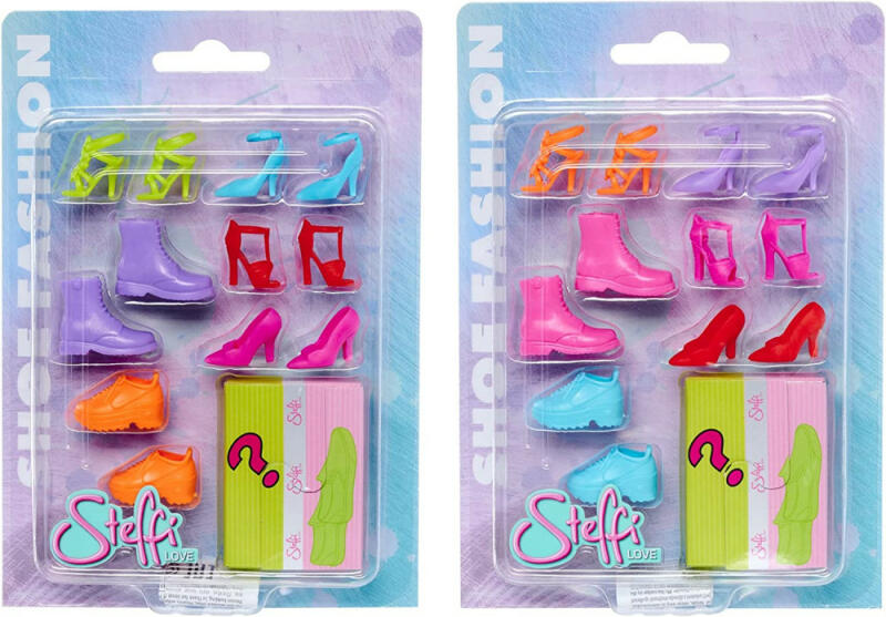 Steffi Love - Divat cipők kiegészítő csomag barbie babáknak meglepetéssel (STEFFI663554)