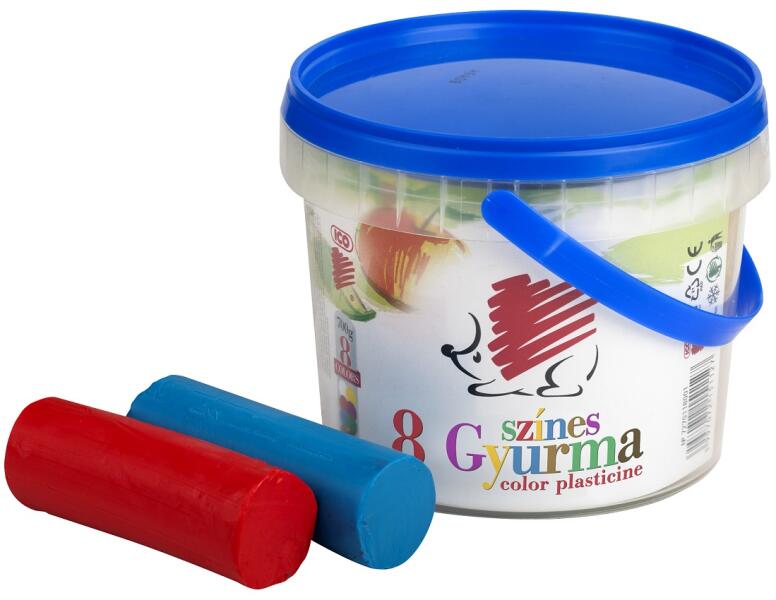 Süni színes gyurma 8 színű vödörben 700 g (7300003015)
