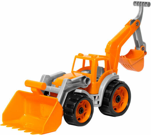 Műanyag traktor markolólapáttal 33cm-es