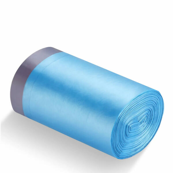 HNAT szemeteszsák 70x100cm, 120 literes HDPE, kék, szalagos, 10 darab/tekercs (FS120-ZB)
