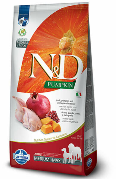 Quail Pumpkin & Pomegranate Adult Medium & Maxi 12 kg