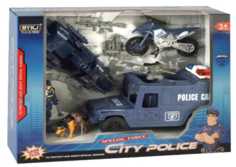 City Police nagy rendőrségi akció játékszett járművekkel és figurákkal (MKK124800)