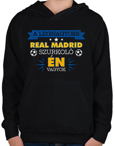 Vásárlás: printfashion Real Madrid szurkoló - Gyerek kapucnis pulóver -  Fekete Gyerek pulóver, kardigán árak összehasonlítása, Real Madrid szurkoló  Gyerek kapucnis pulóver Fekete boltok