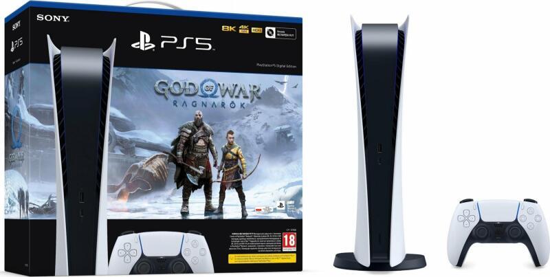 Sony PlayStation 5 (PS5) Digital Edition + God of War Ragnarök vásárolj már  205 800 Ft-tól
