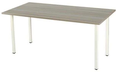 Vásárlás: Viva Standard irodai asztal, 140 x 80 x 75 cm, egyenes kivitel,  fehér lábakkal, osztriga tölgy Tárgyalóasztal árak összehasonlítása,  Standard irodai asztal 140 x 80 x 75 cm egyenes kivitel fehér lábakkal  osztriga tölgy boltok