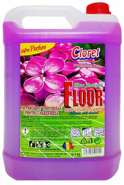 Clorets Cloret Detergent pardoseala Cloret Liliac Flower 5l (Detergent