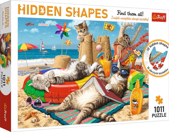 Hidden Shapes - Macskák vakációja 1011 db-os (10674)