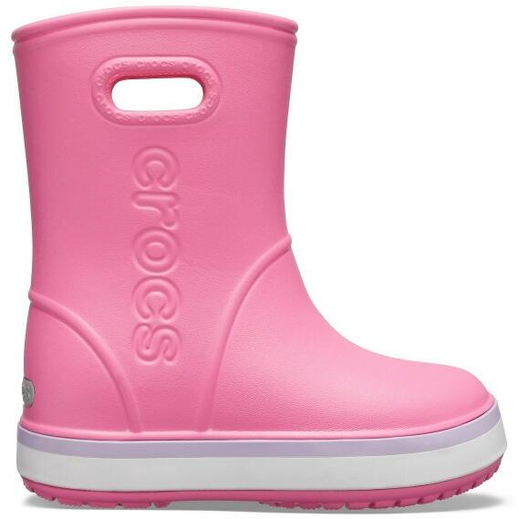 Crocs Cizme Crocs Kids' Crocband Rain Boot Roz - Pink Lemonade/Lavender  28-29 EU - C11 US (Cizma, bocanci copii) - Preturi