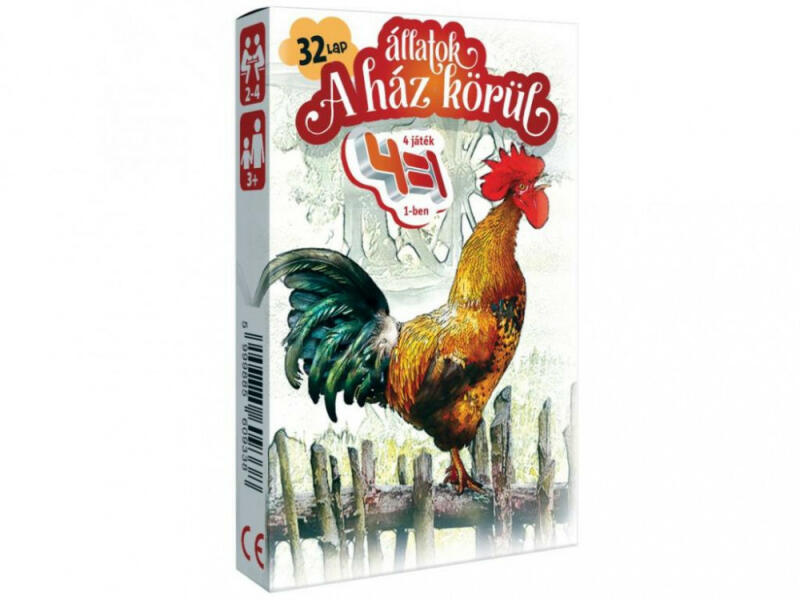 Állatok a ház körül 4 az 1-ben kártya