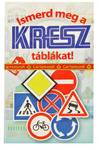 Kresz tábla oktató kvartett kártyajáték