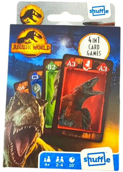 Jurrasic World 4 az 1-ben kártyajáték