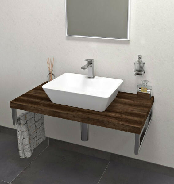 Sapho Avice mosdópult 90x49, 5 cm, sötét tölgy AV0911 (AV0911)