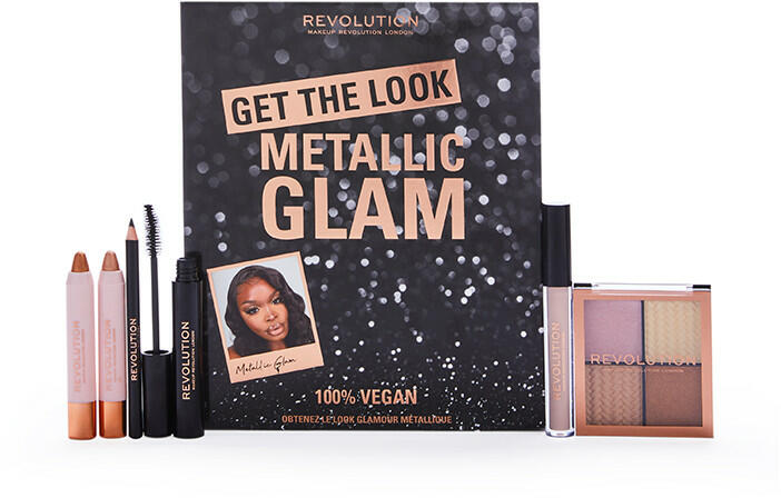 Makeup Revolution - Set de machiaj Get The Look - Metallic Glam Makeup  Revolution (Pachete de cadouri) - Preturi