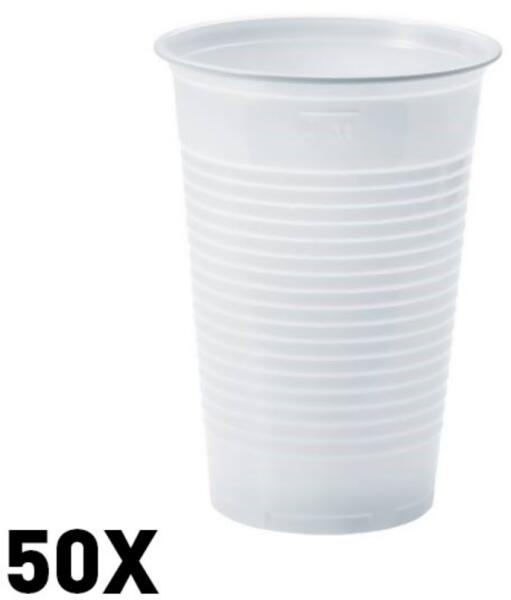 Vásárlás: Eldobható fehér műanyag pohár 3dl 50db Eldobható evőeszköz árak  összehasonlítása, Eldobható fehér műanyag pohár 3 dl 50 db boltok