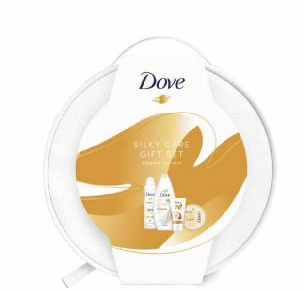 Dove Set cadou Dove Vanity: Geantă pentru cosmetice + Loțiune de corp  Goodness, 300 ml + antiperspirant spray, 150 ml + Gel de duș Fine Silk, 250  ml + Cremă de mâini Coconut Milk, 75 ml (Deodorant) - Preturi