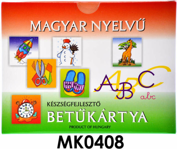 Magyar nyelvű betűkártya