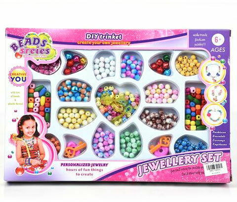 Beads Series ékszerkészítő szett gyöngyökkel, medállal és kiegészítőkkel (MKL108500)