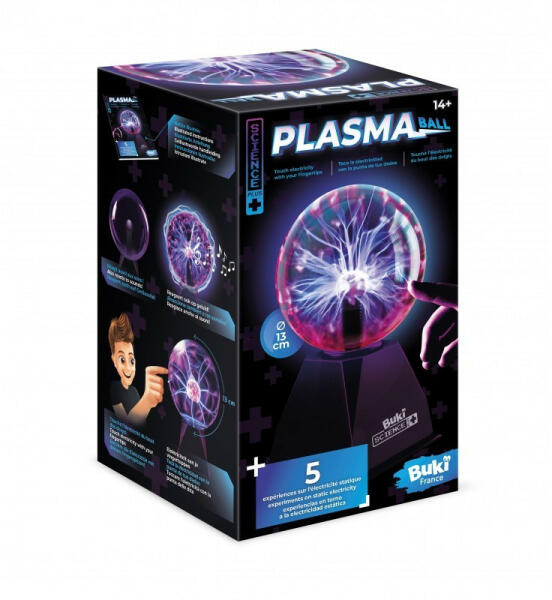 Plazmagömb 5 kísérlettel 13 cm (SP007)