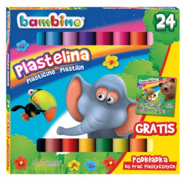 Bambino színes gyurmaszett 24 db-os (001901)
